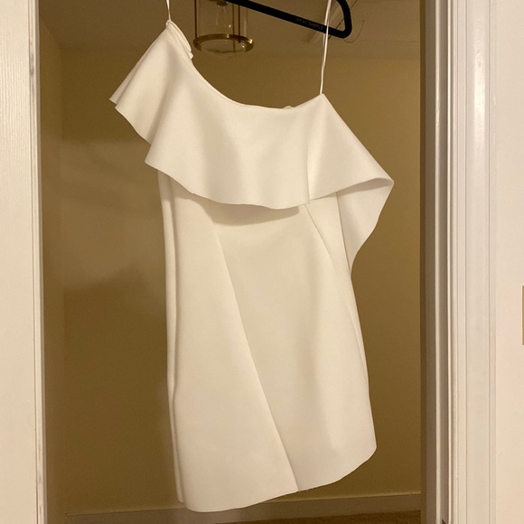 ASOS one shoulder ruffle dress - size 10 - EUC - worn once and dry cleaned - Picture 1 of 3